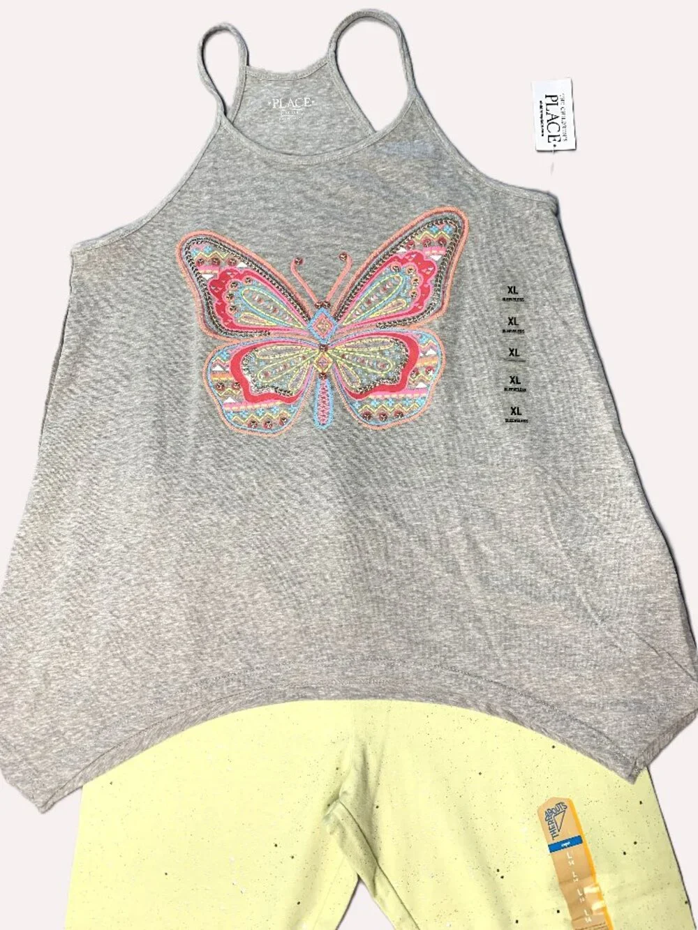 NEW 4 Piece Kids Set Guess/Children's/Thereabouts Tank Tops/Leggings Size 14